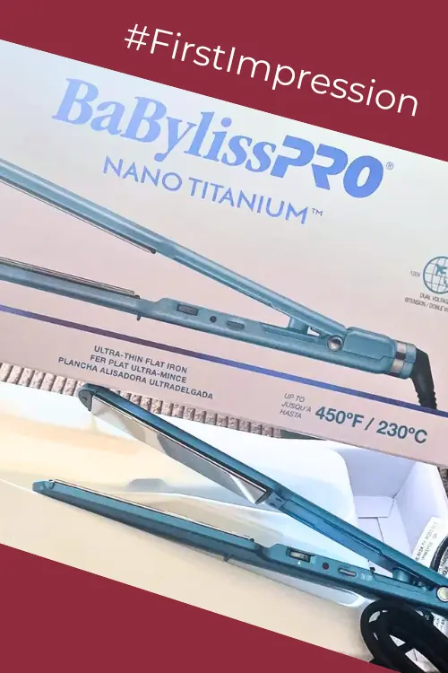 BabylissPRO Nano Titanium Ultra-Thin Hair Straightener