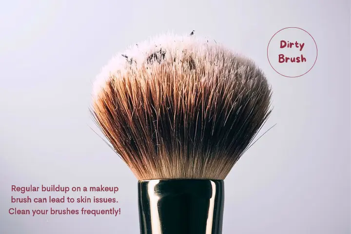 dirty makeup brush