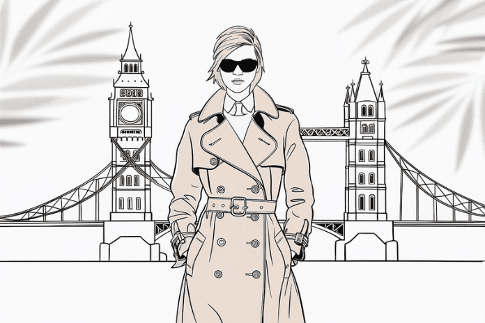 illustration of a person wearing a trench coat